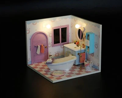Hongda Teganau o Ansawdd Newydd Tueddu 3d Tai Diy Pecyn Dolhouse 3d Gêm Pos i Blant